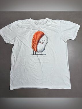 Threadless Sushi Hug White T-Shirt - Lrg